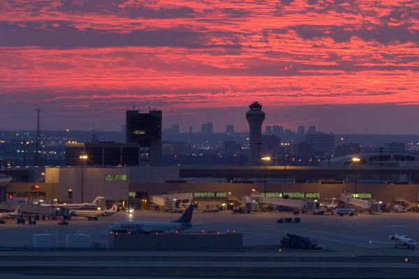 The new Terminal B at DFW International Airport